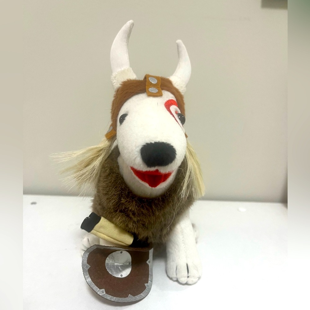🌟 Adorable Target Bullseye Viking Dog! 🌟